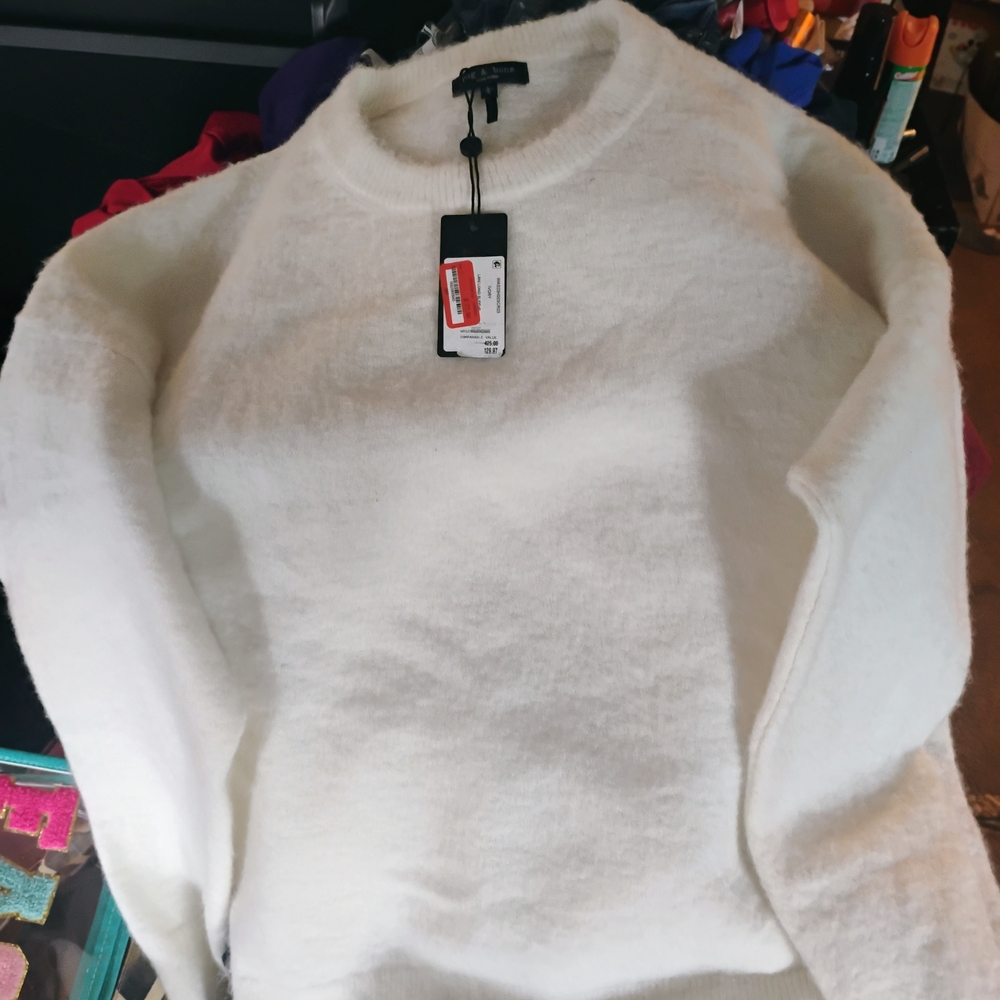 RAG AND BONE Cozy White Sweater